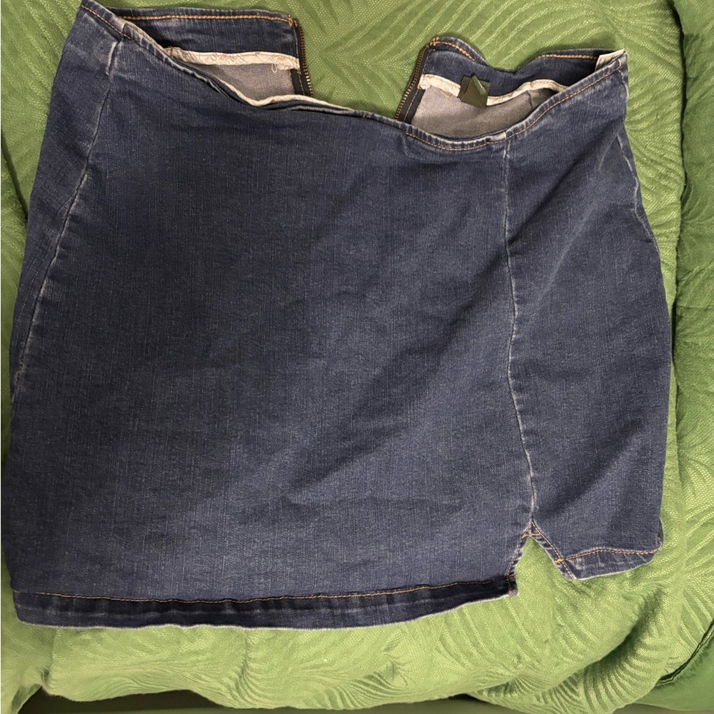 Classic Blue Denim Skirt